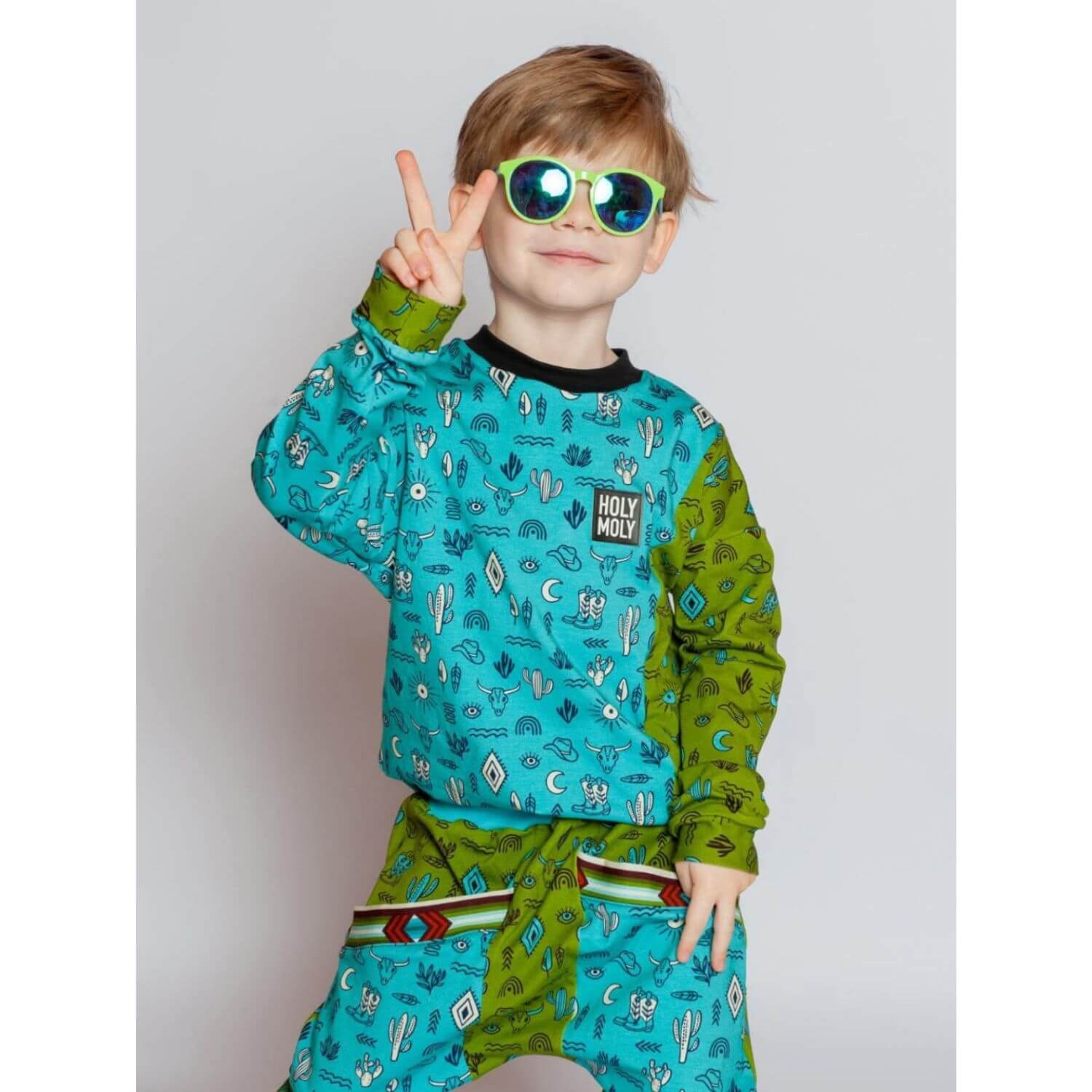 Jersey bio - Hamburger Liebe Western Fairy Tales Yeehaw Turquoise-2 Jersey bio - Hamburger Liebe Western Fairy Tales Yeehaw Turquoise-2