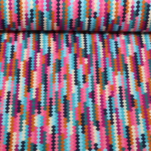 Mousseline bio lisse - Hamburger Liebe Western Fairy Tales Tracks Violet