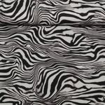 Twill de viscose - Zèbré Gris Clair