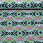 Bio Jacquard Jersey - Hamburger Liebe Western Fairy Tales Plaid Türkis