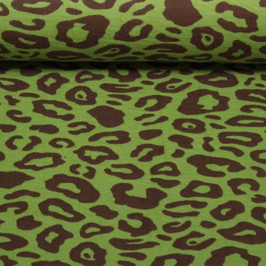 Jersey jacquard bio double face - HHL Western Fairy Tales Safari Vert