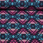 Bio Jacquard Jersey - Hamburger Liebe Western Fairy Tales Plaid Blau