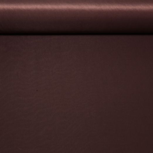 Tissu doublure Amalie - Elastique Uni Rouge Marron