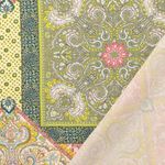 Viskospoplin - Digitaltryck patchwork grön Viskospoplin - Digitaltryck patchwork grön