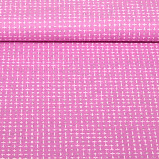 Cretonne de coton - Pois vintage Hortensia