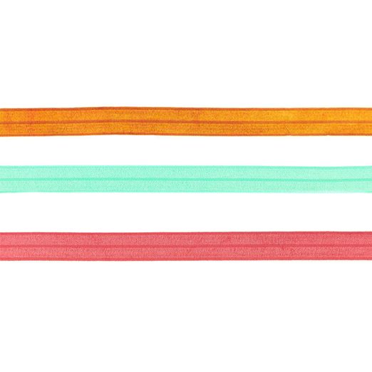 Ruban élastique brillant uni 15mm - au mètre Ruban élastique brillant uni 15mm - au mètre