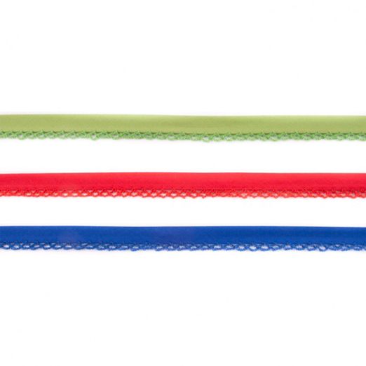 Bande biais bord crochet 20mm - Uni - au mètre Bande biais bord crochet 20mm - Uni - au mètre