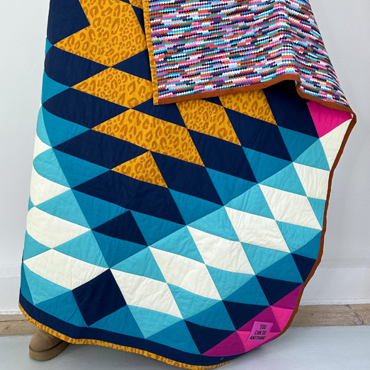 Panneau Popeline de coton bio - Hamburger Liebe Western Cheater Quilt Bleu Panneau Popeline de coton bio - Hamburger Liebe Western Cheater Quilt Bleu