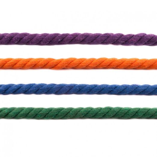 Cordons coton 12mm - Uni XXL - au mètre Cordons coton 12mm - Uni XXL - au mètre