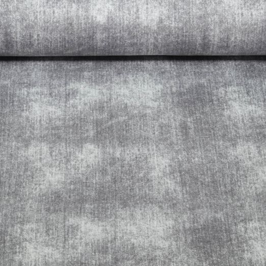 Sweat d'été - French Terry épais Aspect jeans Gris clair