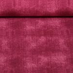 Sweat d'été - French Terry épais Aspect jeans Rouge bourgogne