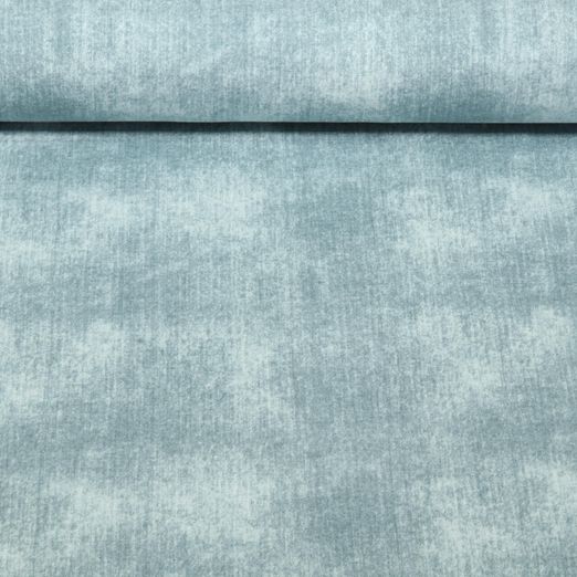Sweat d'été - French Terry épais Aspect jeans Vert de gris