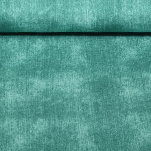 Sweat d'été - French Terry épais Aspect jeans Vert