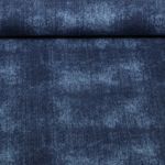 Sweat d'été - French Terry épais Aspect jeans Bleu marine