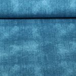 Sweat d'été - French Terry épais Aspect jeans Bleu pétrole