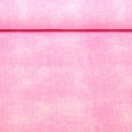 Sweat d'été - French Terry épais Aspect jeans Rose