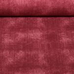 Sweat d'été - French Terry épais Aspect jeans Bordeaux
