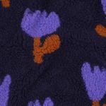 Teddy fleece - tulpen blauw Teddy fleece - tulpen blauw