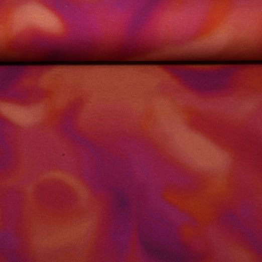 Sweat d'été - French Terry Impression numérique Batik Myrtille