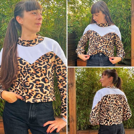 Sweat ou blouse - Rosa - Patron numérique