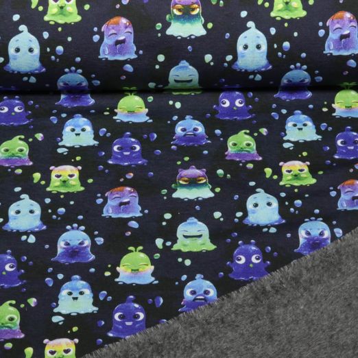 Polaire alpine - Petits fantômes Bleu marine foncé