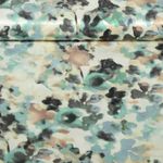 Satin de viscose - Impression numérique Aquarelle Vert