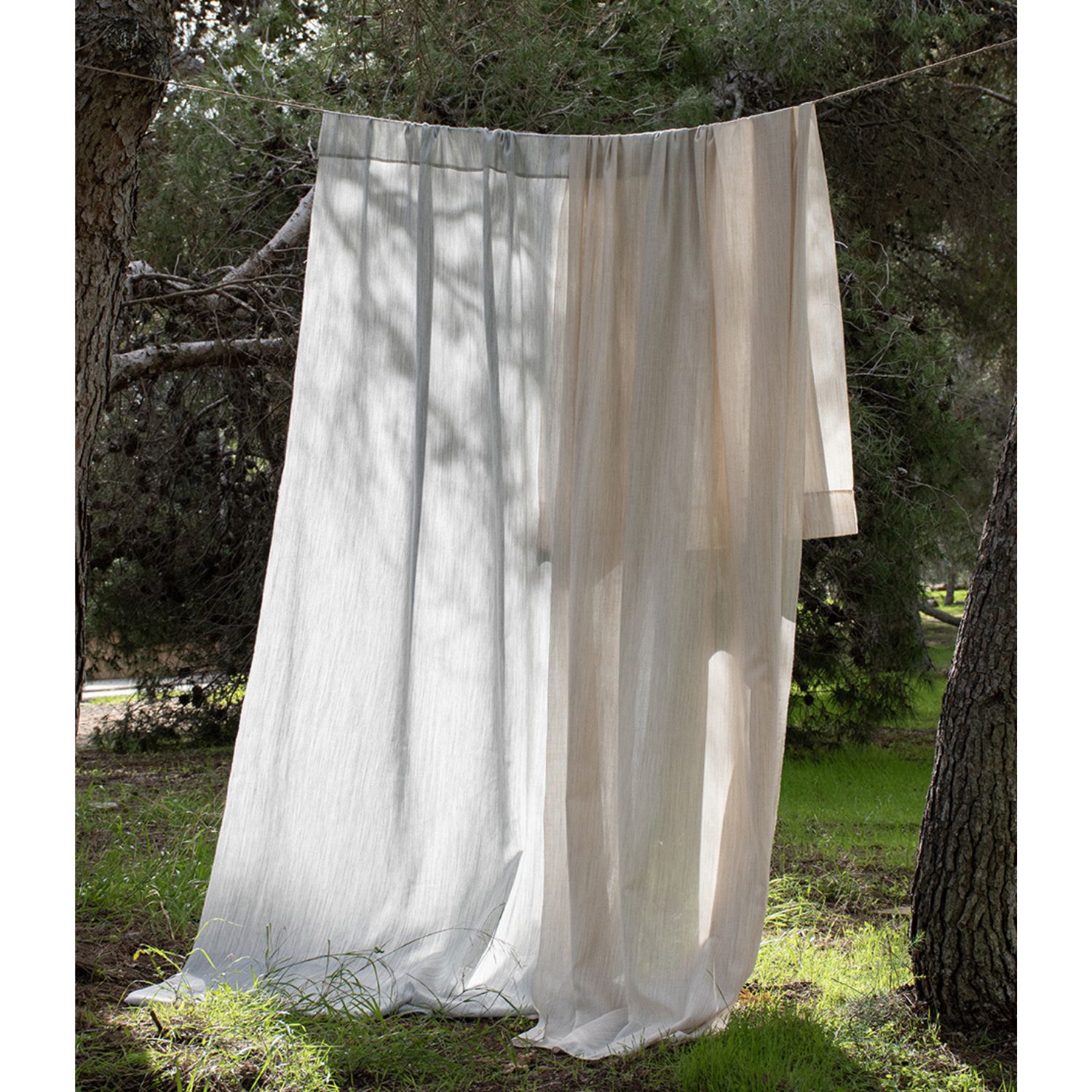 Vorhangstoff Rolas - Gardine Extrabreit 330cm Breite Geflammt Champagner-1 Vorhangstoff Rolas - Gardine Extrabreit 330cm Breite Geflammt Champagner-1