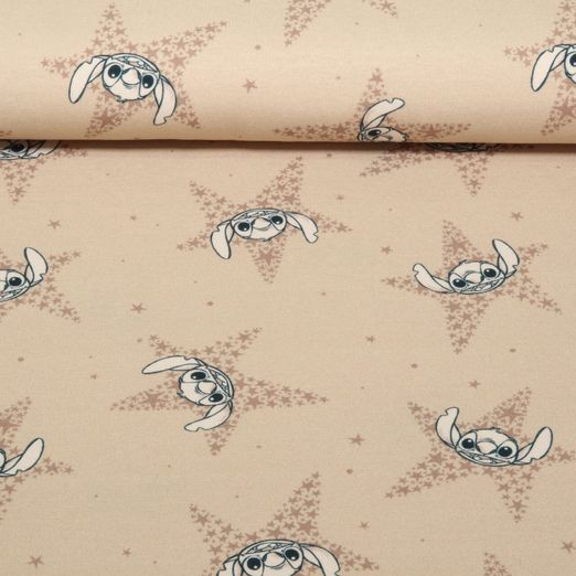 Jersey Impression digitale - Lilo & Stitch Etoiles Marron