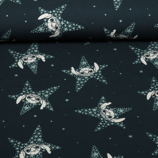 Jersey Impression digitale - Lilo & Stitch Etoiles Bleu
