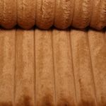 Fausse fourrure lourde - Rayures Marron tabac