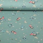 Jersey Impression digitale - Lilo & Stitch Monde Vert menthe foncé