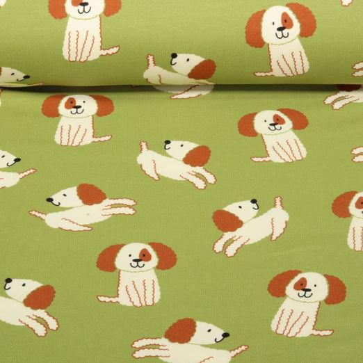 Sweat soft - Chiens rigolos Vert Gratté