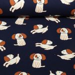 Sweat soft - Chiens rigolos Bleu Bleu marine Gratté