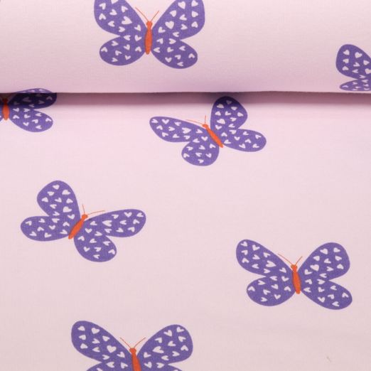 Jogging - Papillons Rose Gratté