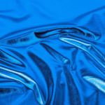 Tissu déguisement - Jersey foil Lamé Uni Bleu cobalt