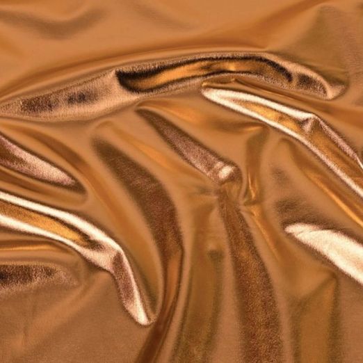 Tissu déguisement - Jersey foil Lamé Uni Bronze Tissu déguisement - Jersey foil Lamé Uni Bronze