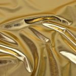 Tissu déguisement - Jersey foil Lamé Uni Doré