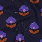 Beschichtete Baumwolle – Blumen Navy Beschichtete Baumwolle – Blumen Navy