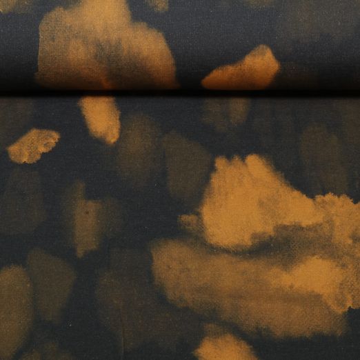 Sweat - French Terry Impression numérique Camouflage Anthracite Gratté