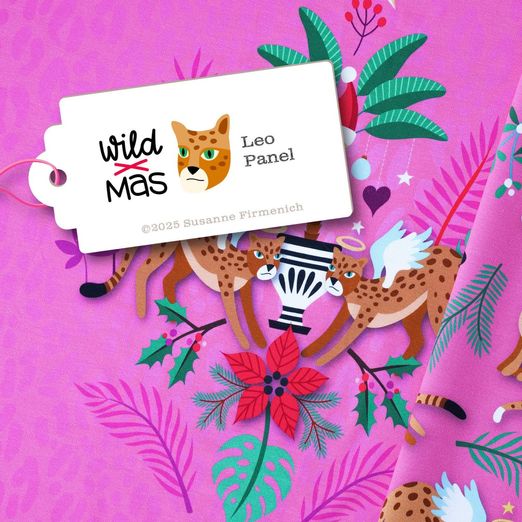 Bio Sommersweat Panel - HHL Wild XMAS 2025 Leo Pink