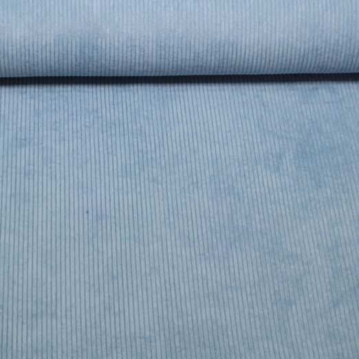 Velours côtelé 3mm Stretch Mike - Uni Bleu jeans