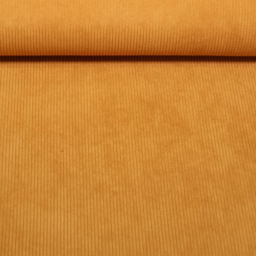 Velours côtelé 3mm Stretch Mike - Uni Ocre