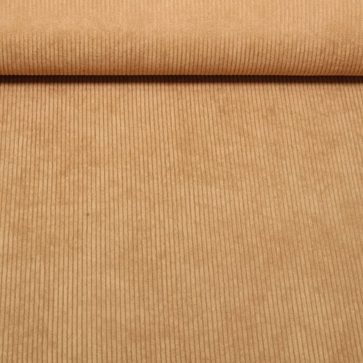 Velours côtelé 3mm Stretch Mike - Uni Beige
