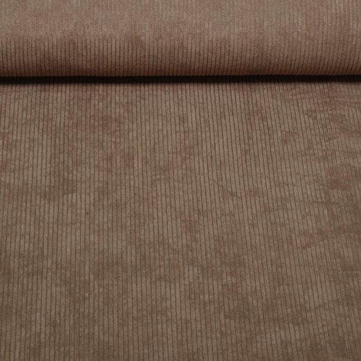 Velours côtelé 3mm Stretch Mike - Uni Marron