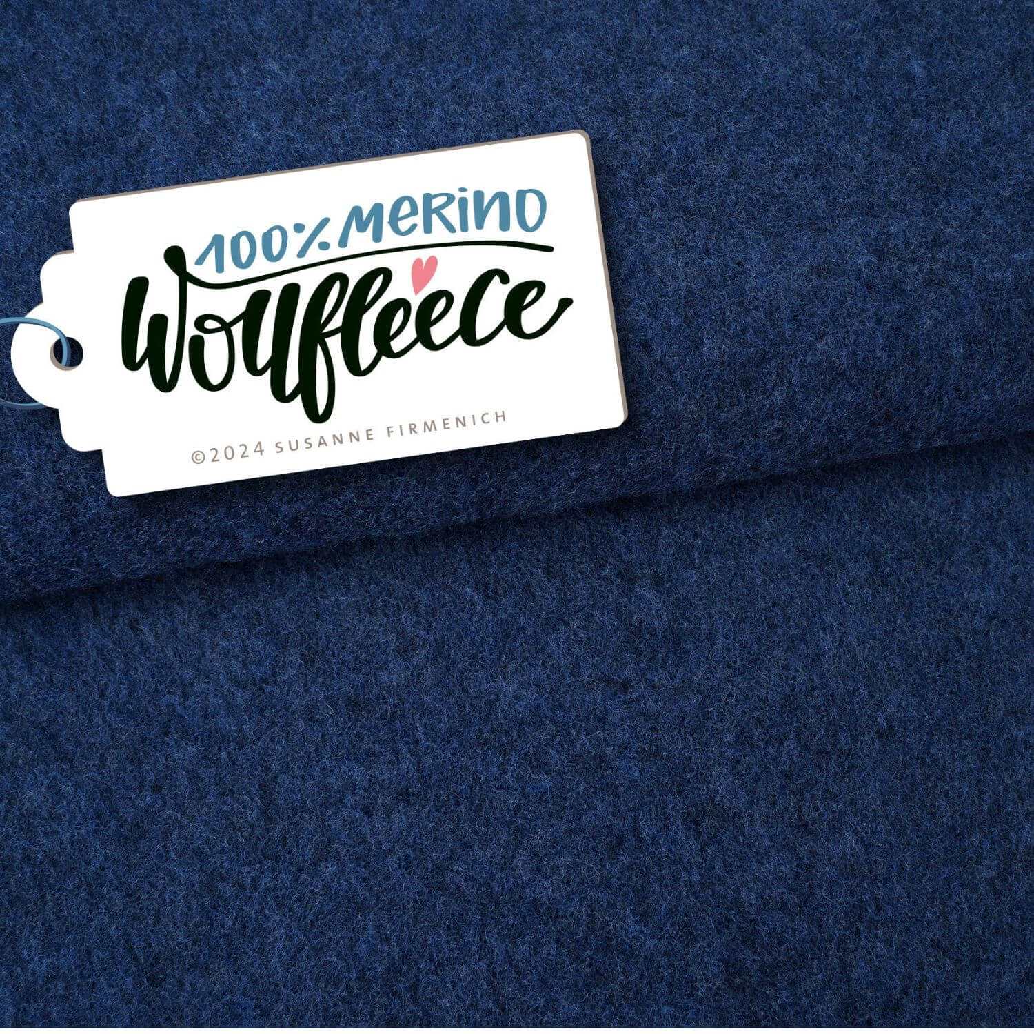 Merino Bio Wollfleece - Hamburger Liebe Dunkelblau-0 Merino Bio Wollfleece - Hamburger Liebe Dunkelblau-0