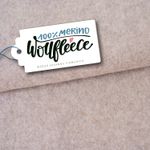 Merino Bio Wollfleece - Hamburger Liebe Dunkles Sand