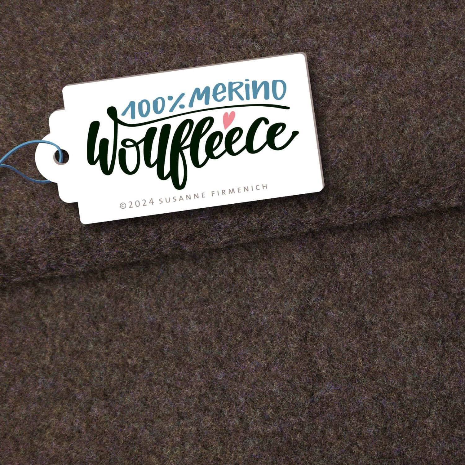 Merino Bio Wollfleece - Hamburger Liebe Braun Melange-0 Merino Bio Wollfleece - Hamburger Liebe Braun Melange-0