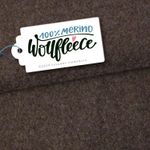Merino Bio Wollfleece - Hamburger Liebe Braun Melange