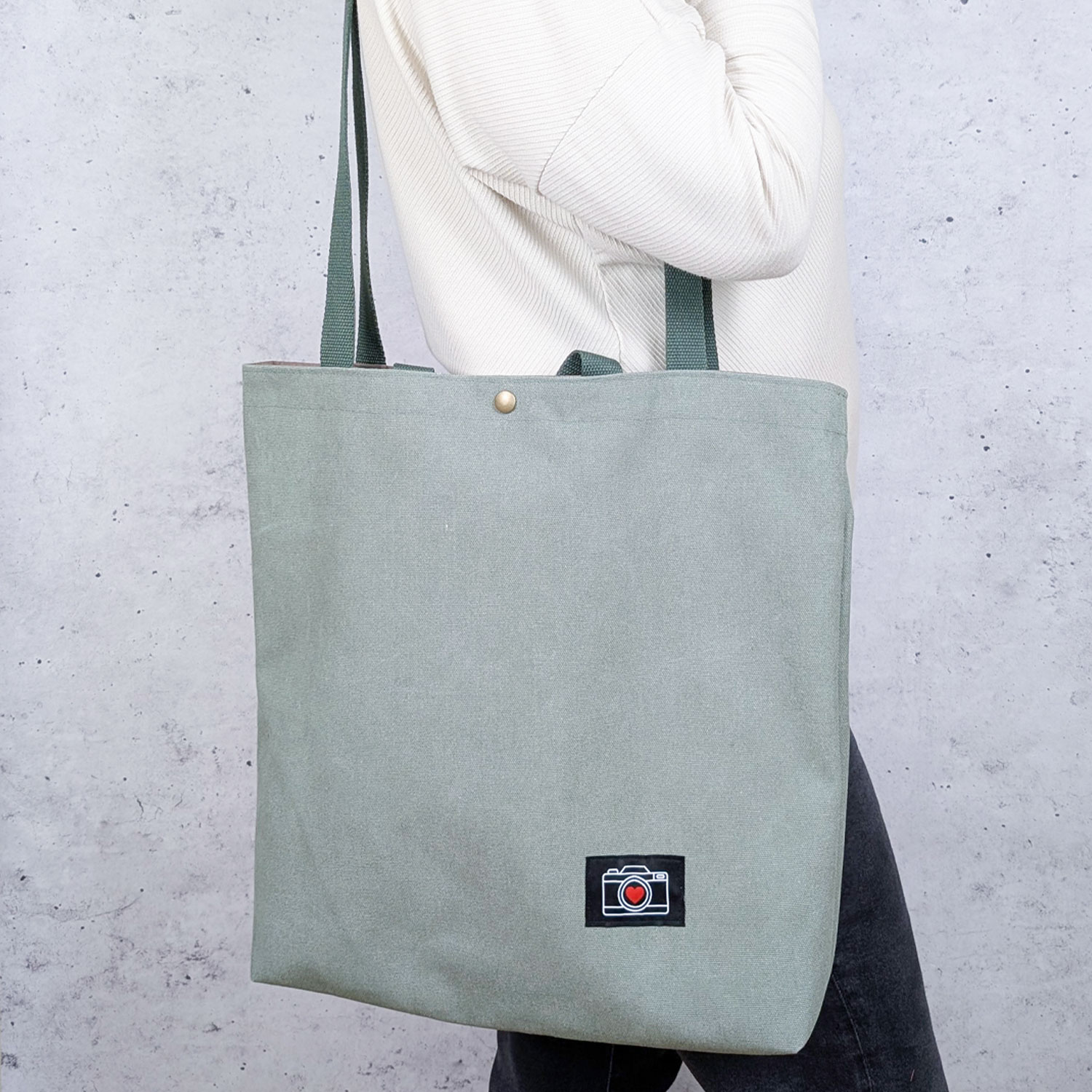 Toile canevas Stonewashed - Uni Vert sauge-1 Toile canevas Stonewashed - Uni Vert sauge-1