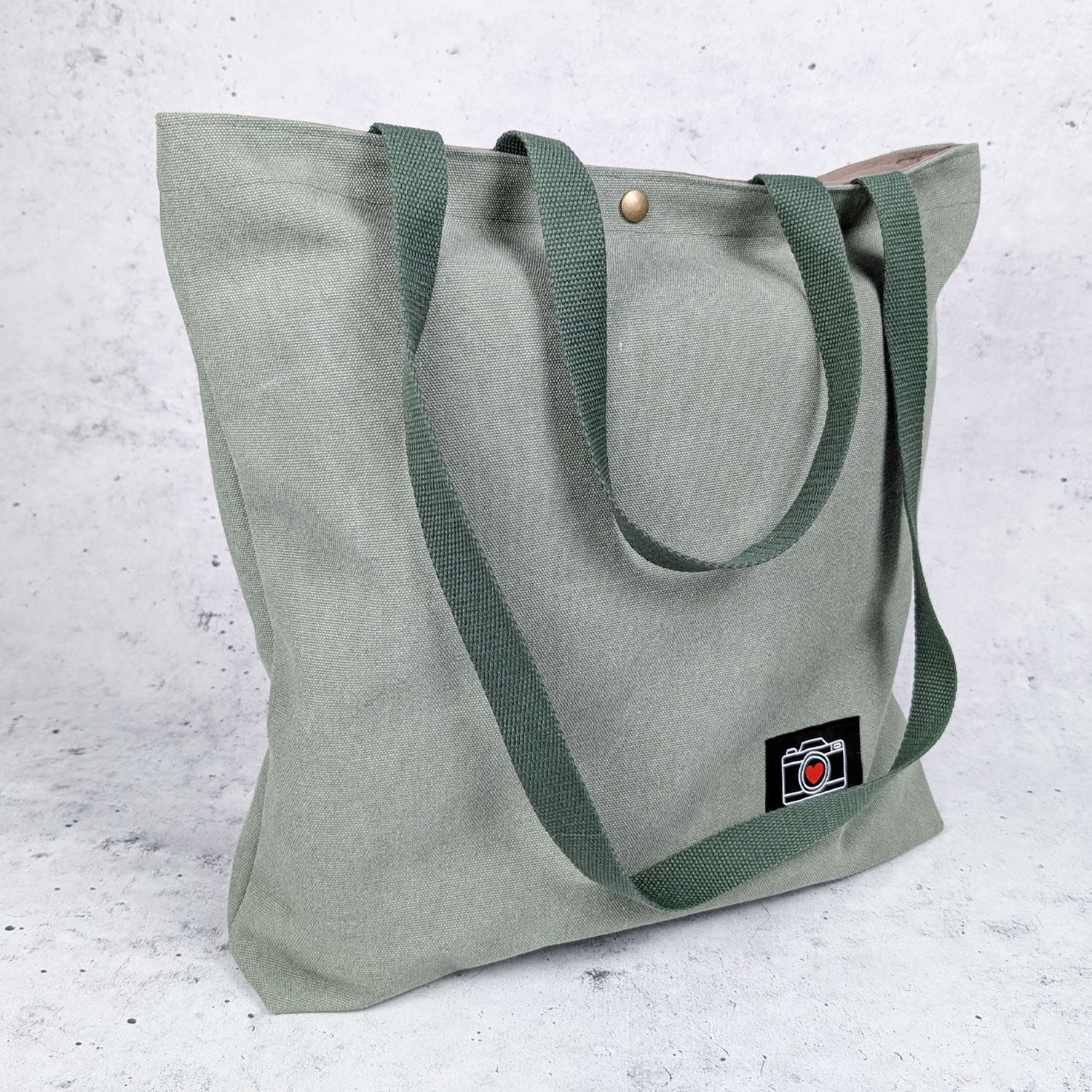 Toile canevas Stonewashed - Uni Vert sauge-2 Toile canevas Stonewashed - Uni Vert sauge-2